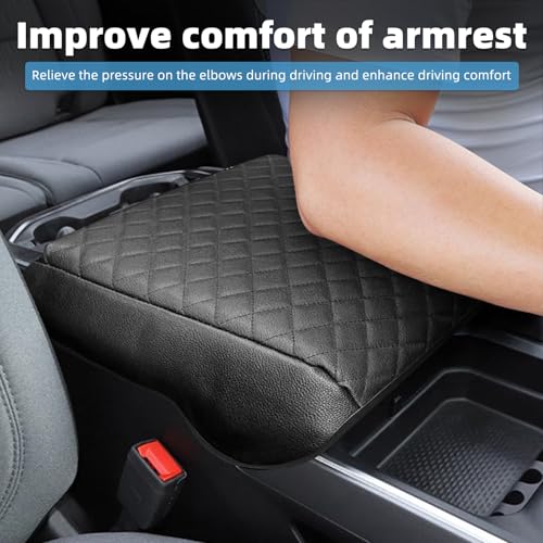 Image of Center Console Armrest Cover for Dodge RAM 1500 2500 3500 2019 2020 2021 2022 2023 2024 2025 Accessories Fully Covered Anti-Scratch Protector Interior Accessories(Only for Bucket Seat Console)