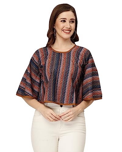 Image of I ENTERPRISE Women's Regular Fit Shirt (MAPT003S Multicolor2 Small)