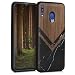 Produktbild kwmobile Schutzhülle kompatibel mit Samsung Galaxy M20 (2019) - TPU Bumper - Holz Glory Marmor Schwarz Weiß Dunkelbraun