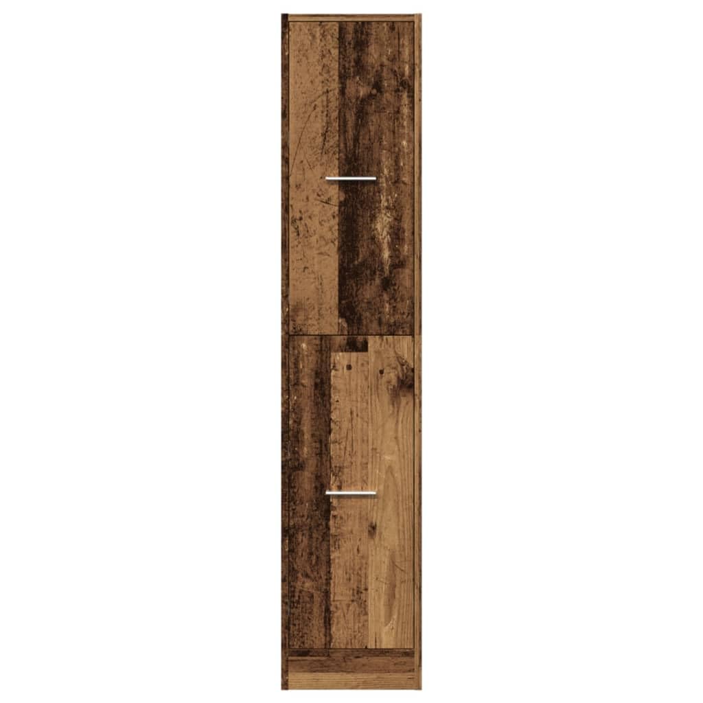 vidaXL Armadietto da Farmacia Legno Vecchio 30x41x144,5 cm Truciolato, Mobile da Farmacia, Arredamento da Farmacia, Mobile con cassetti da Farmacia