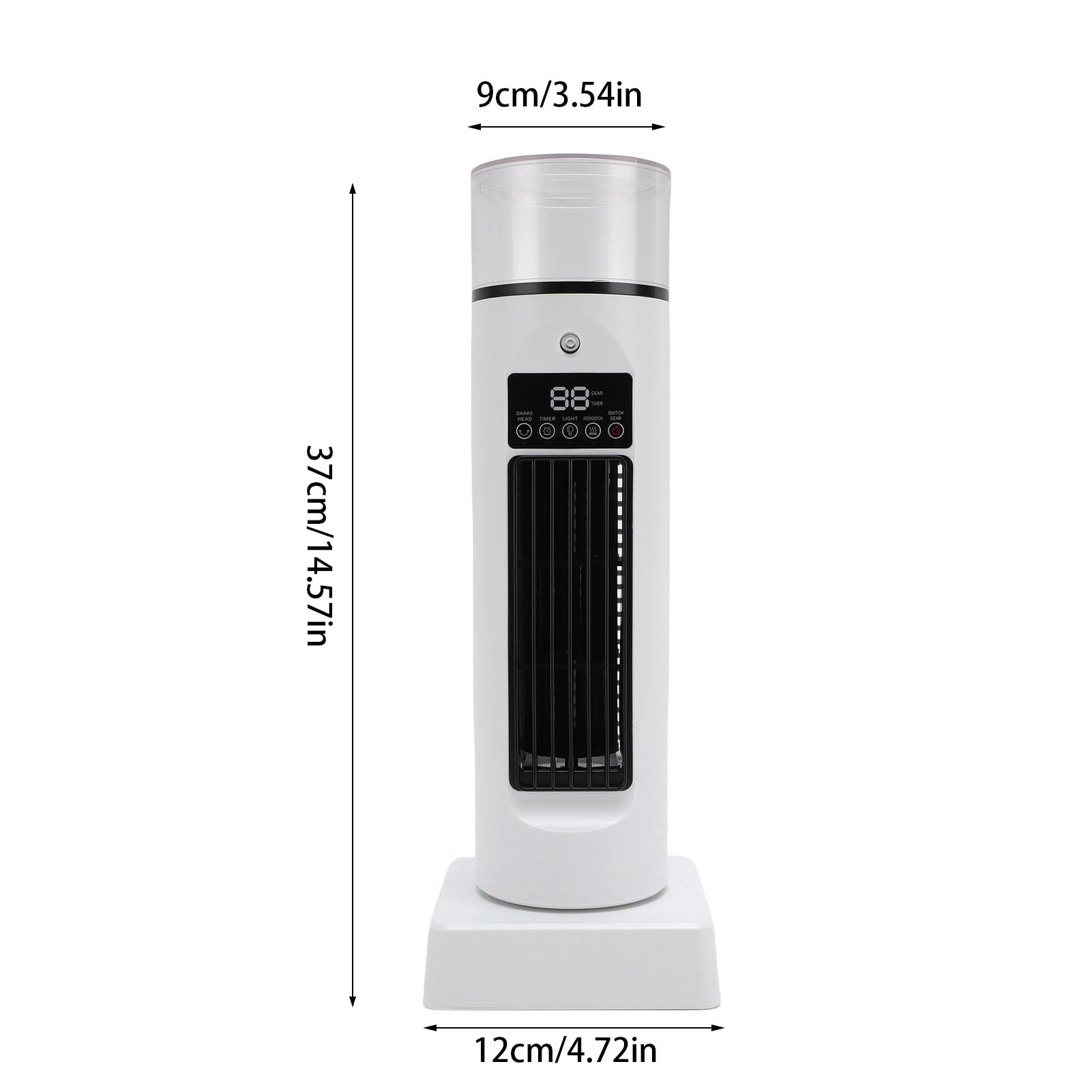 Ventilador de torre de mesa con control remoto, sin aspas, USB, silencioso, enfriador de aire, acondicionador, humidificador, 4 en 1, multifunción, para oficina, dormitorio,