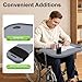 Removable Wheelchair Tray Table, 22.83 x 20.87 in Wheelchair Lap Tray Disabled Portable Lap Tray Built-in Cup Holders on Both Sides for Nursing Homes Welfare Homes Retirement Centers