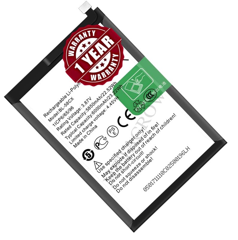 Image of Original BL-58CX Battery Compatible for Infinix Hot 10i X659 (PR652B, PR652C, X658B, X658E, X659B) - (4000mAh) - 1 Year Warranty JK1