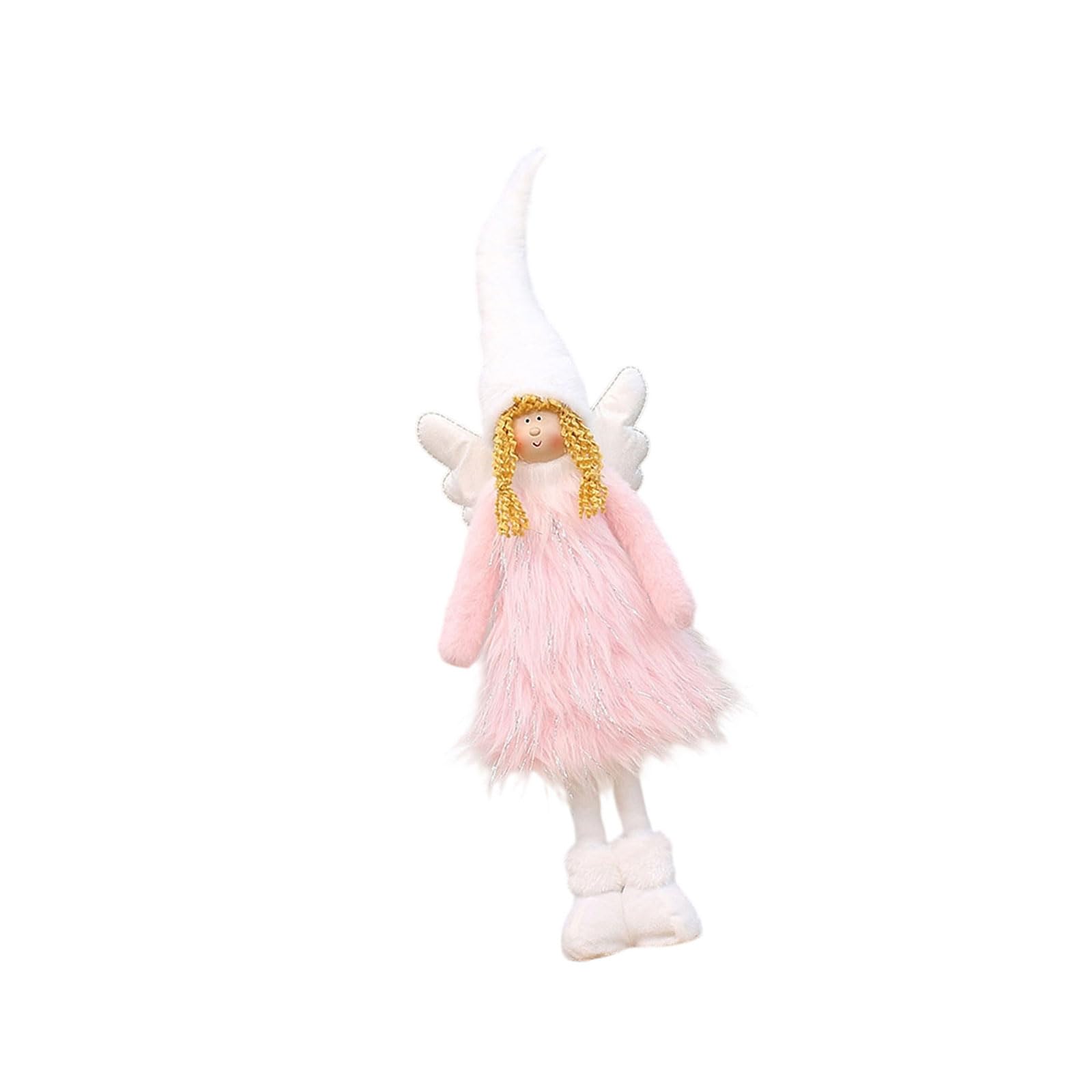 Ange en peluche anti-chute, décoration de Noël stable pour étagère