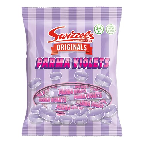 Swizzels Original Parma Violets Sweets Bag- Floral Flavoured Vegan Sweets 130g Bag