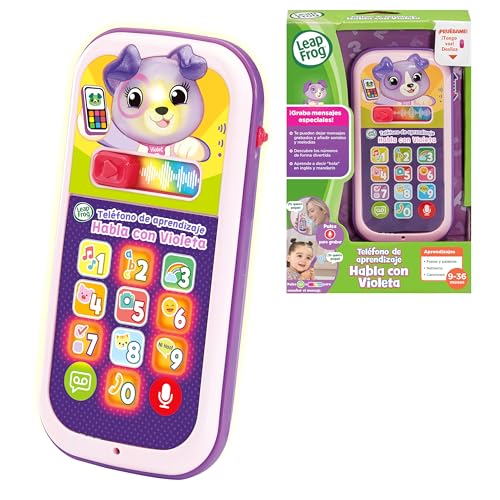 Leapfrog VTech - Teléfono de Aprendizaje Habla con Violeta, Teléf...