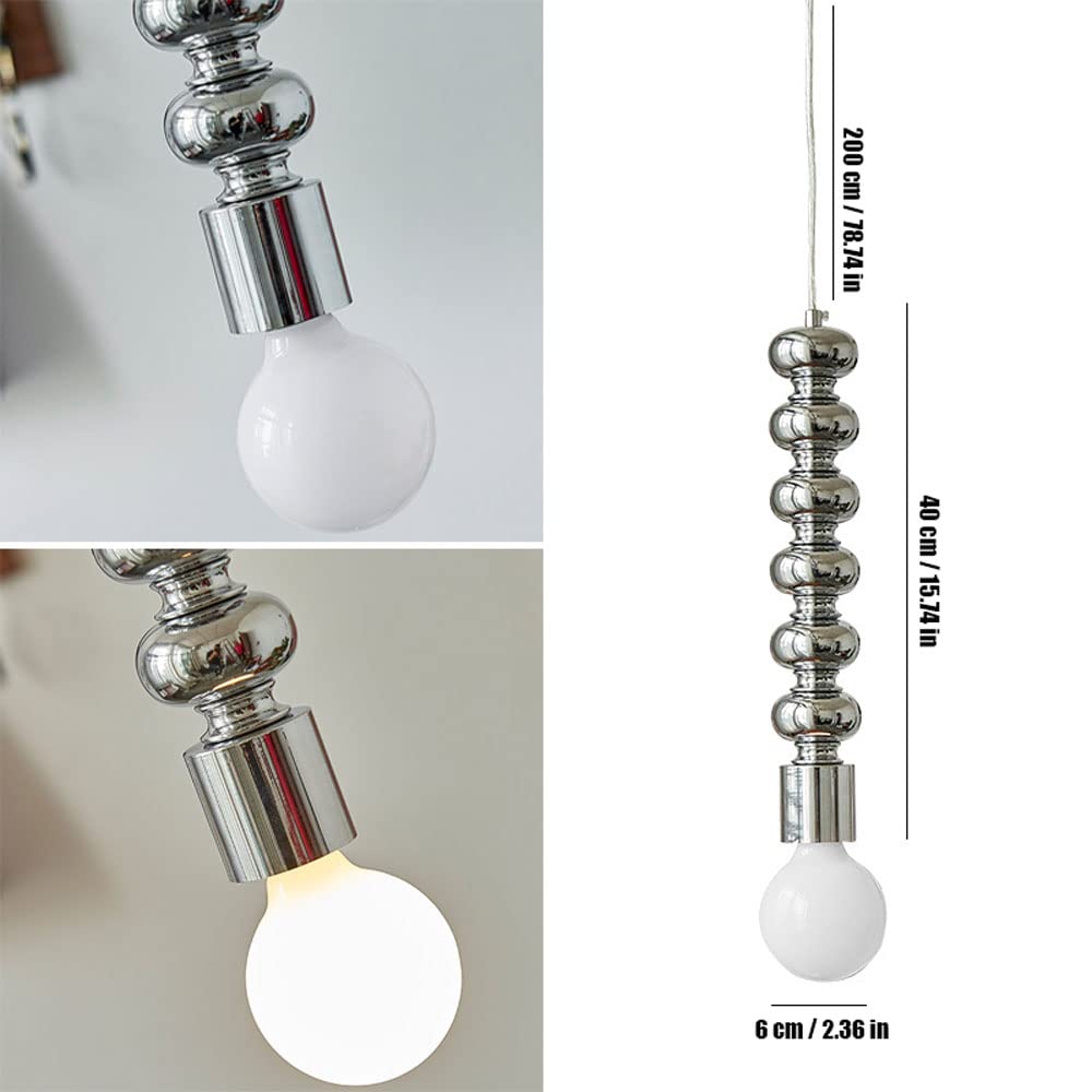 Ins Rock - Lámpara colgante con forma de horquillas confitadas con altura ajustable, para sala de estar, dormitorio, restaurante, cafetería, casa de té, bar, comedor y club (E27)