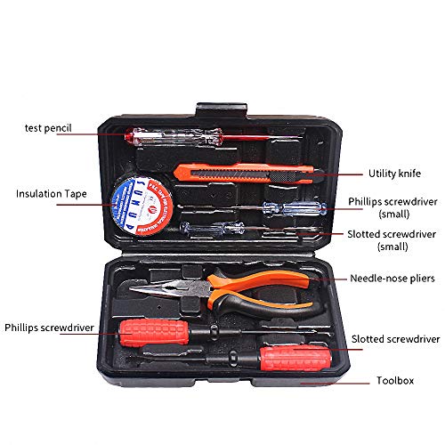 Kit de herramientas manuales con estuche plástico miniatura 2