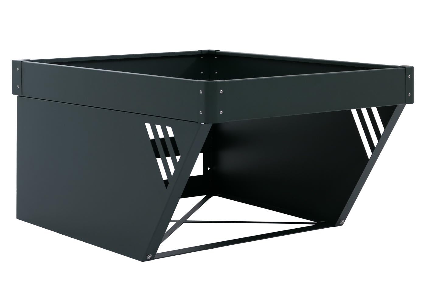 Garaż dla robota koszącego ze skrzynką na rośliny HWC-P41, dach podest kosiarki metalowej, 40 x 60 x 70 cm, zielony