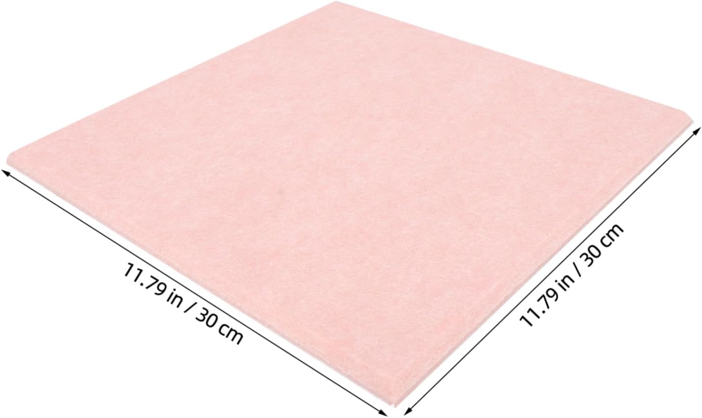 Abaodam 12pcs Pink Felt Bulletin Board Tiles with Modular Design, Effortless Installation and Pin Display Stability, Decorative Felt Pin Board for Home and Classroom Organization