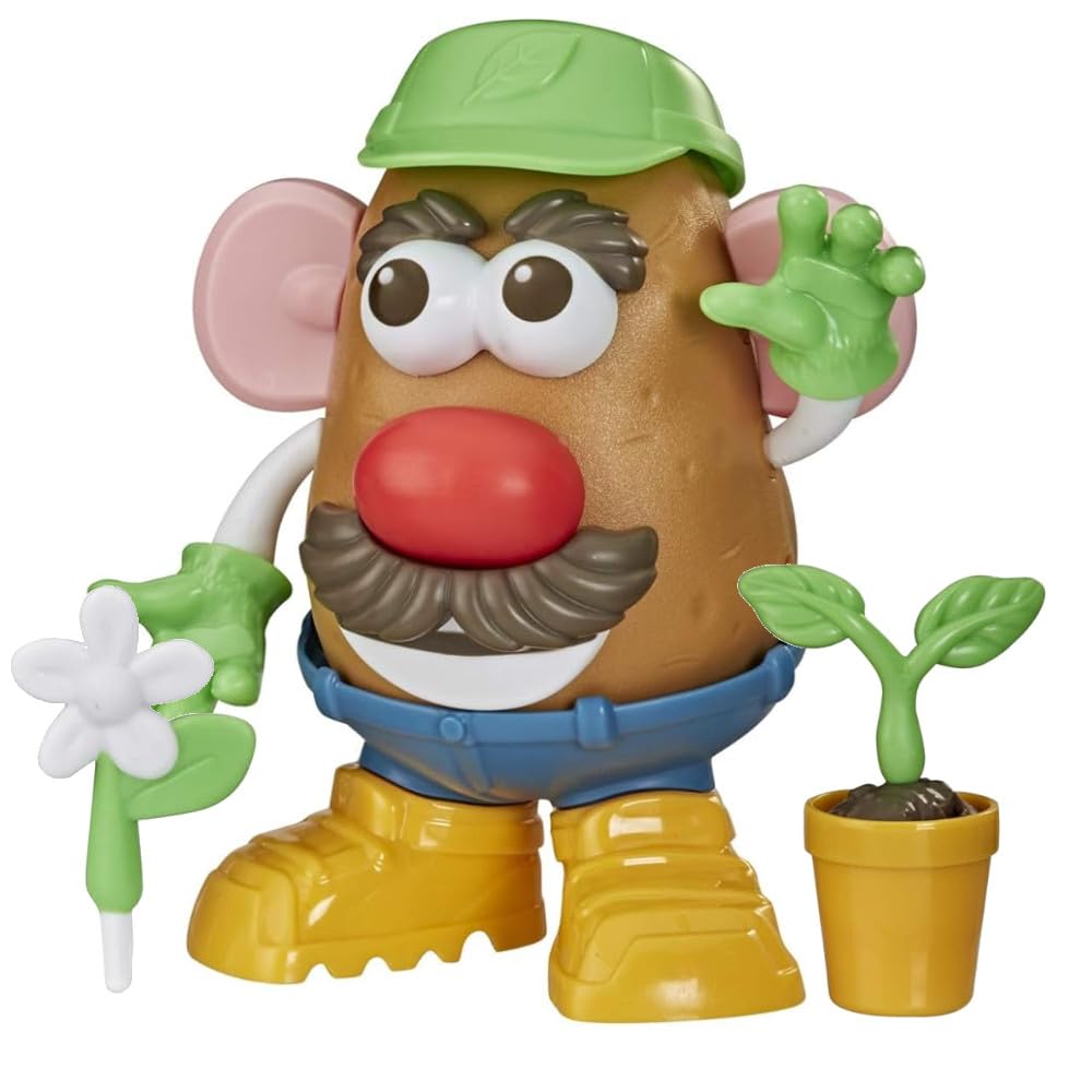 Mr Potato Head Goes Green Toy for Kids Ages 3 and Up, Made with Plant-Based Plastic and FSC-Certified Paper Packaging (Amazon Exclusive)
