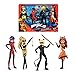 Produktbild Bandai  Miraculous Ladybug  4er Pack Miraculous Puppen, 26 cm  Ladybug, Cat Noir, Rena Rouge und Queen Bee  26 cm große Gliederpuppen  P50369