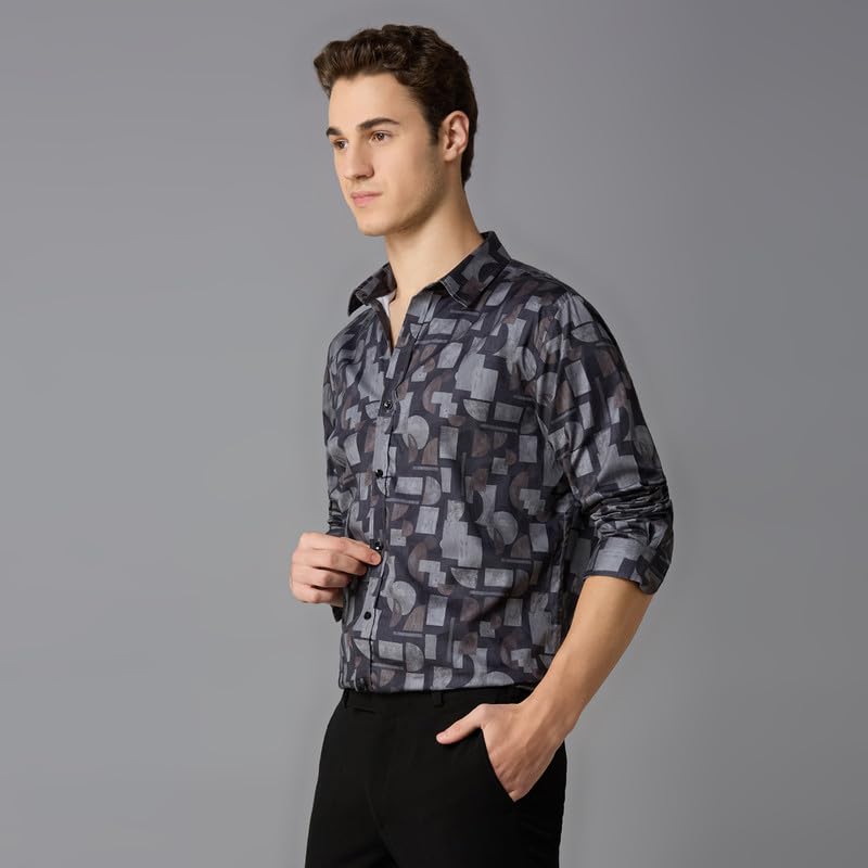 Image of MARK & ALBERT Men's Slim Fit Cotton Formal Shirt