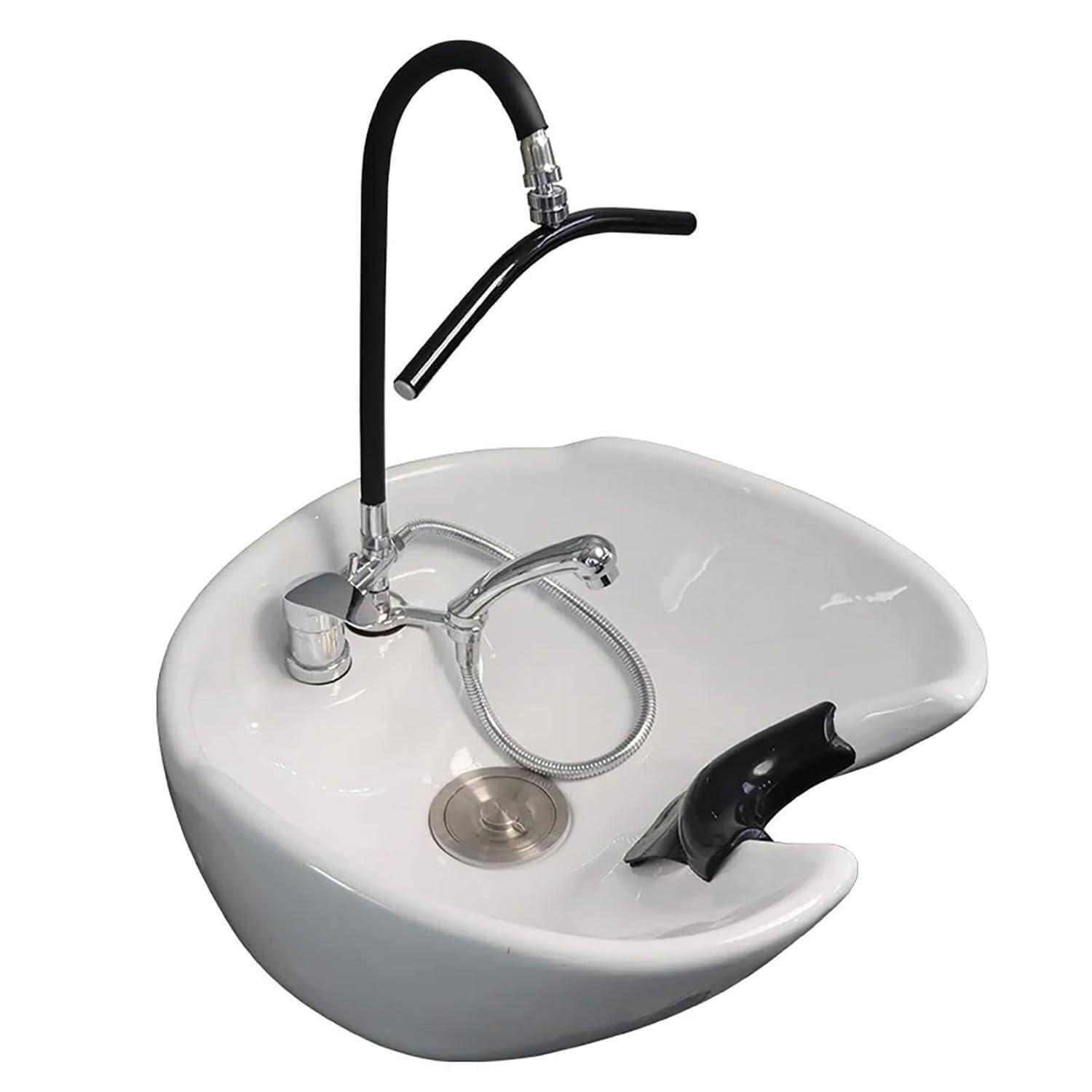 Head Spa Equipment Frame, Shower Shampoo Bed Accessories, Spa Basin Faucet Shower Head Fumigation Water Circulation(Not Included Shampoo Sinks