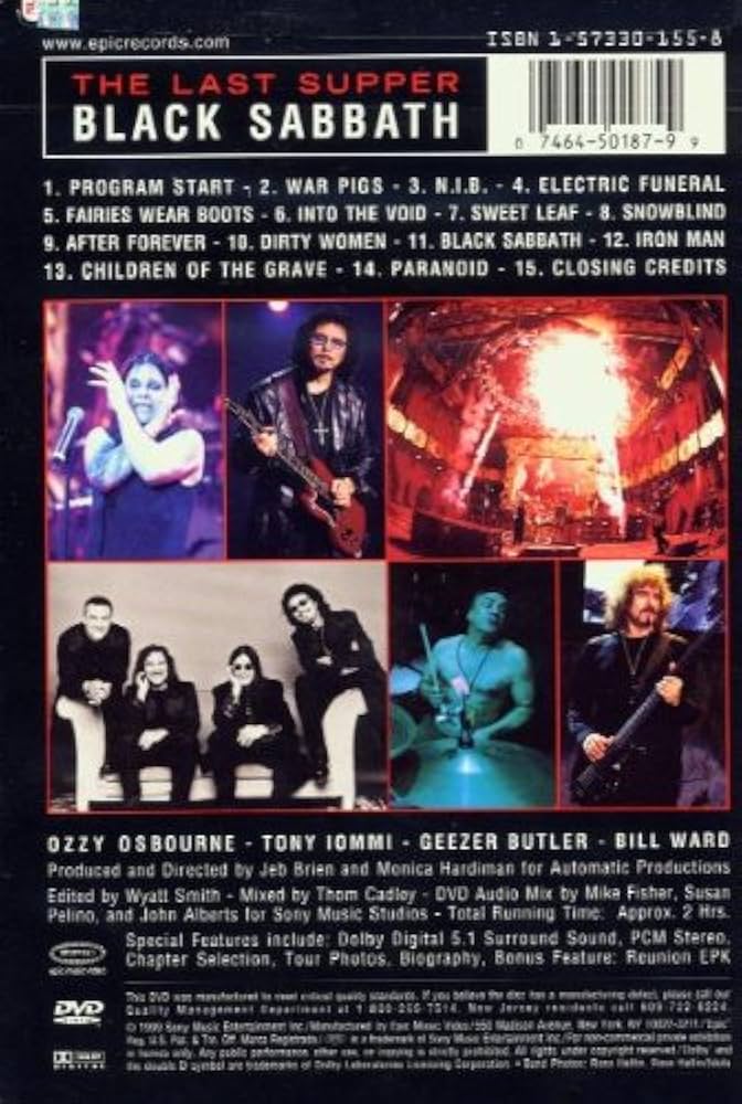 Amazon.co.jp: Last Supper (Ac3) [DVD] : Black Sabbath: DVD