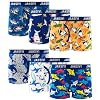 100% Cotton Boys Boxer Briefs Tagless Toddler Underwear (6-Pack)