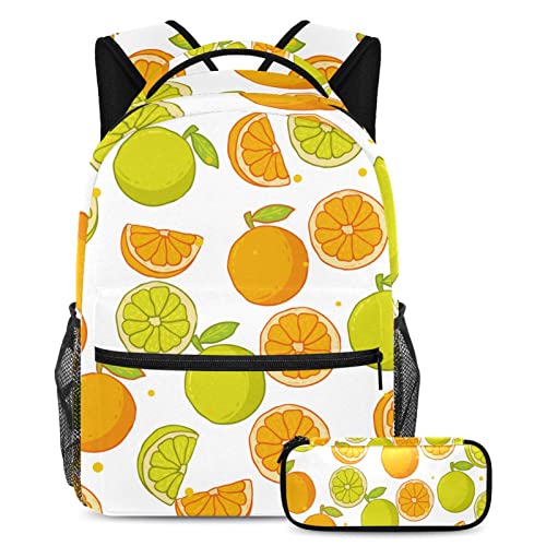 Sac à dos voyage forêt tropicale toucan avec porte-bouteille et trousse scolaire