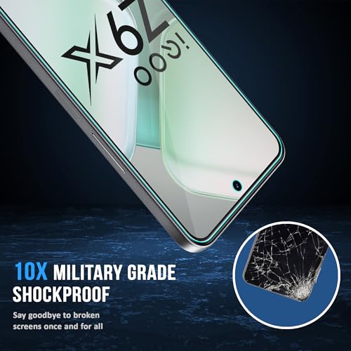 Image of FIRST MART Military-Grade Matte Gaming Tempered Glass for IQOO Z9X and Vivo T3X (6.72 Inch) Edge-to-Edge Protector Coverage with Easy Installation kit| Anti-Glare and Anti-Fingerprint