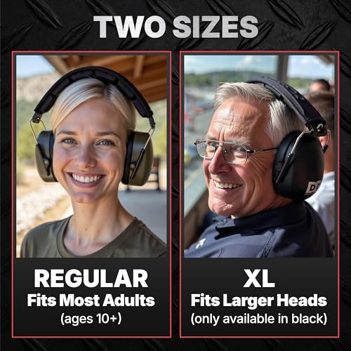 Image of DECIBEL DEFENSE Professional Safety Ear Muffs 37dB NRR - The HIGHEST Rated & MOST COMFORTABLE Ear Protection For Shooting & Industrial Use - THE BEST HEARING PROTECTION GUARANTEED! (GREEN)