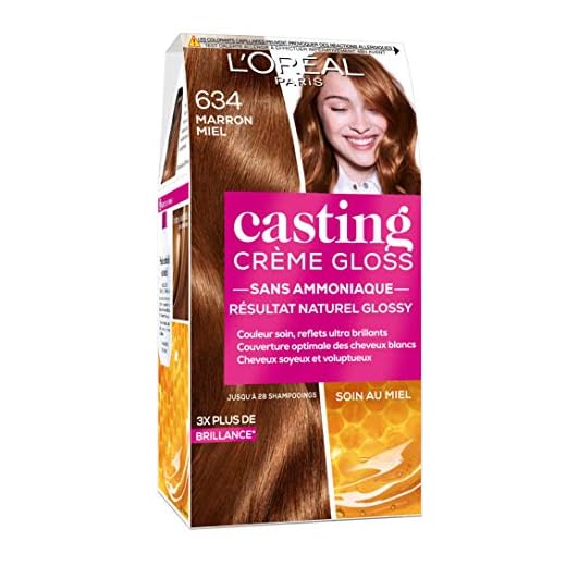 L'Oréal Paris Casting Crème Gloss Coloration Ton Sur Ton Sans Ammoniaque 6.34 Marron Miel