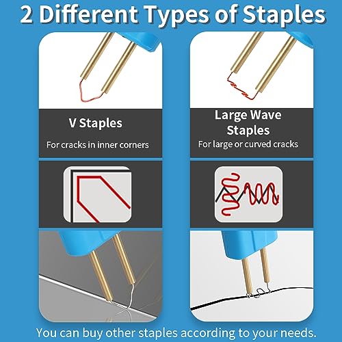 MINOVA Pistola de solda de plástico sem fio, kit de solda de plástico atualizado com bateria recarre