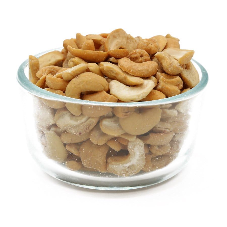 C.J. Dannemiller Cashew Halves, Bulk 10 LB Box, Roasted & Salted Split Cashews Perfect for Snacking, Cooking, Trail Mixes