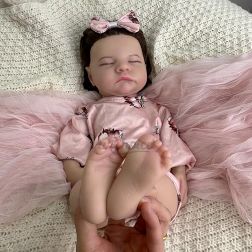 Muñeca Reborn Bebé Realista Silicona 50 cm miniatura 6
