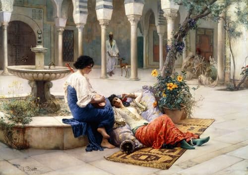 Impression sur Toile Haute Définition Ferdinand Max Bredt Peinture Salon 60x90cm