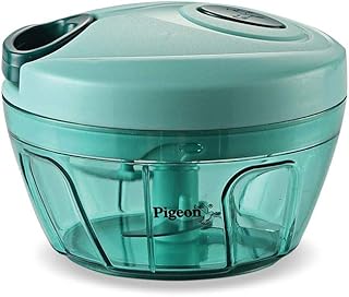 Pigeon by Stovekraft New Handy Mini Plastic Chopper with 3 Blades, Green