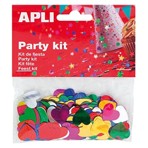 APLI 13820 - Bolsa confeti corazones colores 15 mm 14g Cover