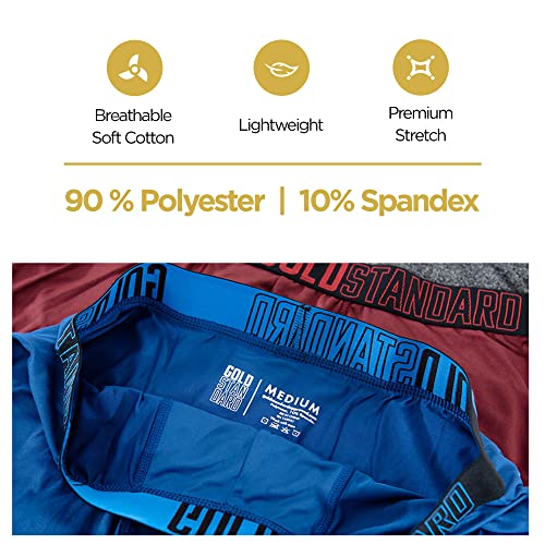 Gold Standard 4-Pack Men's Athletic Underwear - Performance Boxer Briefs For Men Pack - Anti Chafing Underwear Men2