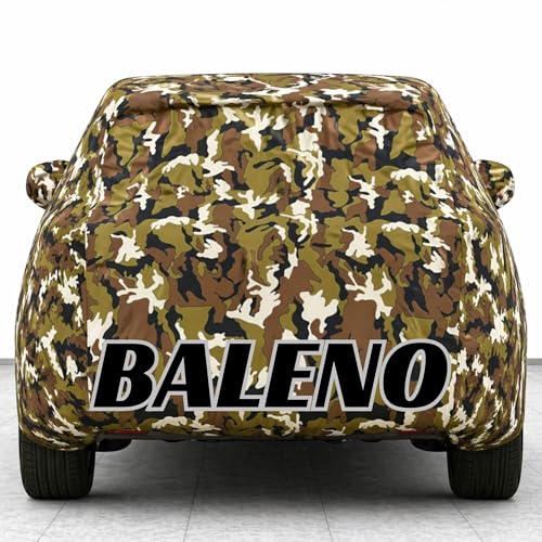 Image of Kings of Cover New Jungle 100% Waterproof Baleno Car Cover | Polyester Car Body Cover for Rain & Sun | UV Protection, Dustproof, Scratch Resistant, Windproof, Heat Resistant, Custom Fit