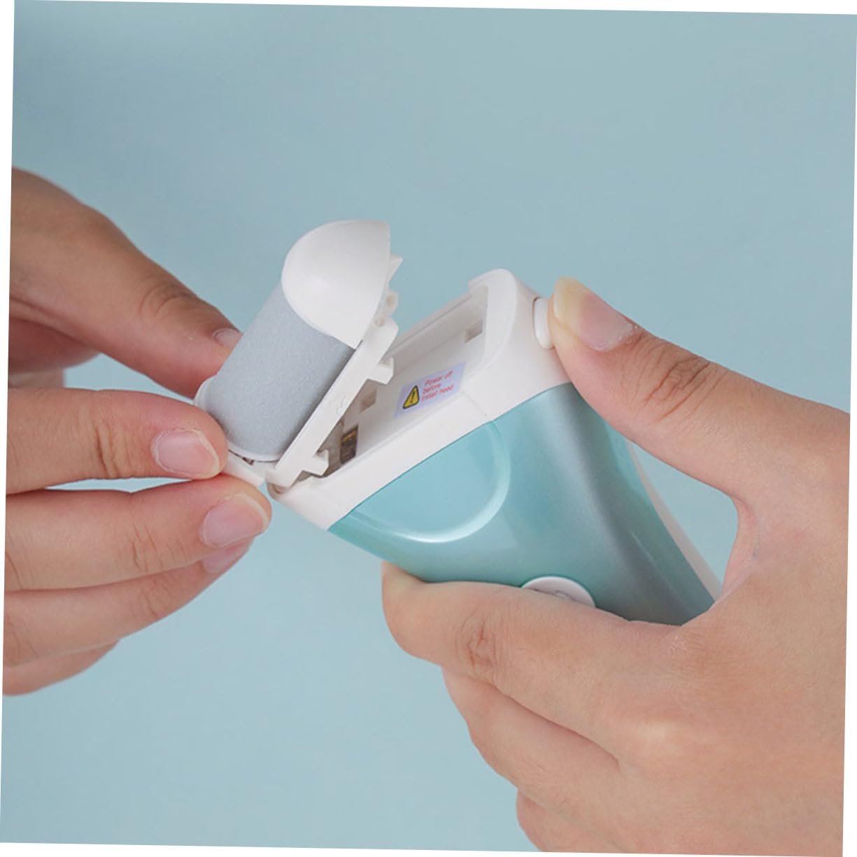 VALICLUD Lima Elettrica per Piedi Rimuovi Calli Batteria 1200mah Abs, Velocità Regolabile 1500-1800rpm, Accessorio Pedicure Pratico per Uso Domestico