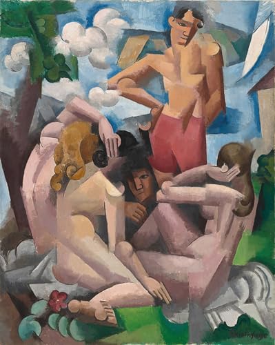 Tableaux Sur Toile les Baigneuses Peinture Moderne Art Posters de Qualité