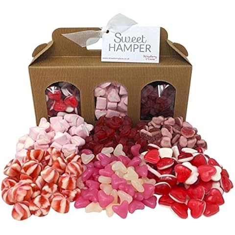 Love Heart Sweet Hamper Gift Box Cover