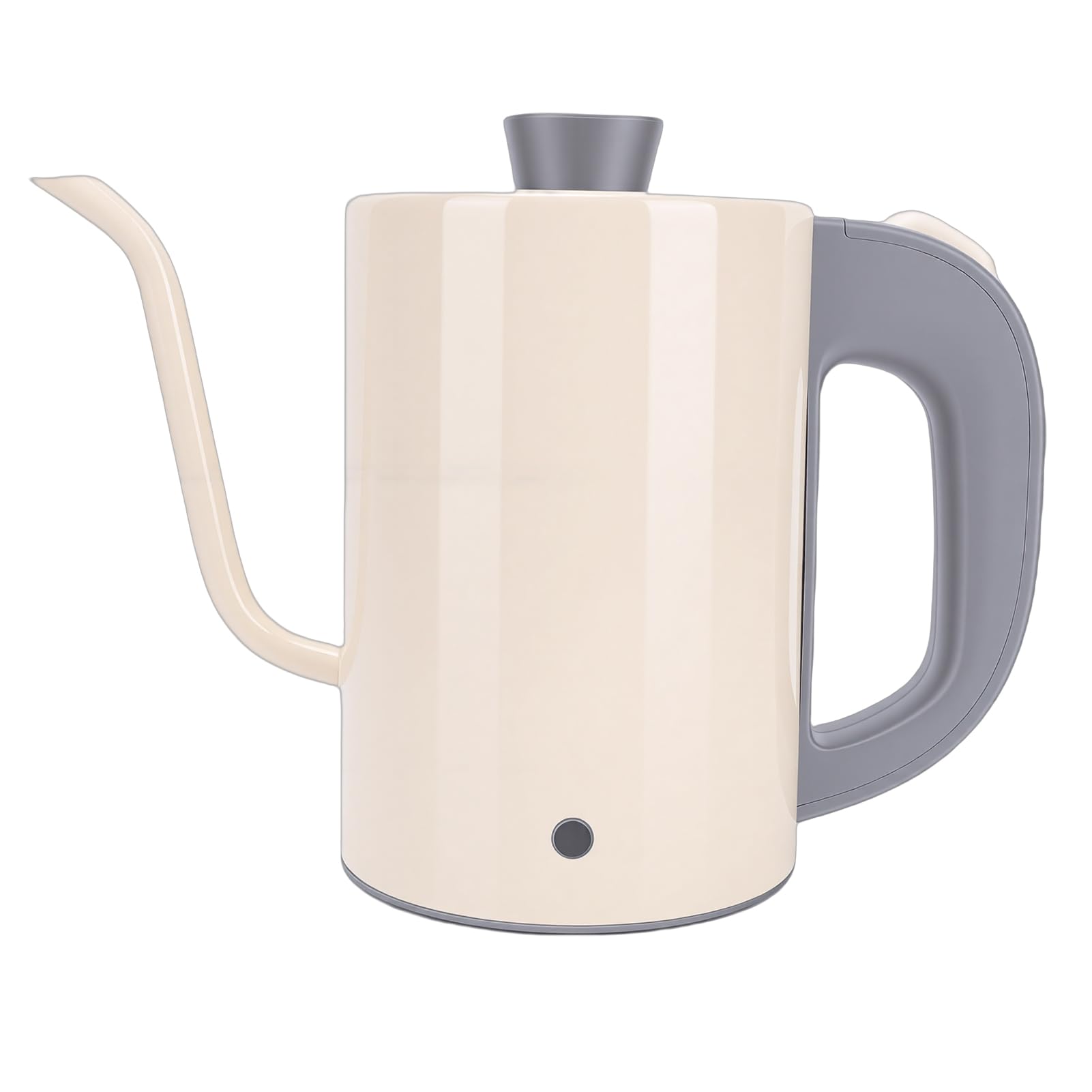 Fockety Hervidor Eléctrico con Cuello de Cisne, Hervidor de Agua de Acero Inoxidable de 800 Ml, de té de 600 W con Control Preciso de Temperatura y Mango Ergonómico para café (Enchufe europeo 220V)