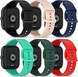 Lurmerea 6 Pezzi Cinturini in ​​Silicone Compatibile con Xiaomi Redmi Watch 6/5/4, Morbidi Sportivi Impermeabili Bracciali Compatibile con Mi Band 9 Pro/8 Pro Uomo Donna