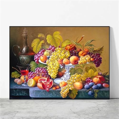 DIY Diamant Painting Kit Complet Fruits 100x130cm : créez votre décoration murale grand format