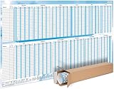 Terminal A0® Urlaubsplaner 2026 ABWISCHBAR (119 x 84 cm) Gerollt mit glänzender Beschichtung - Urlaub Mitarbeiter-Kalender, großer Wand Personalplaner, Dienstplaner (2026, 1 Stück)
