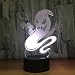 Produktbild Ghost 3D Lampe Farbe LED Nachtlampen für Kinder Touch Led USB Tischlampe Lampe Baby Schlaf Nachtlicht Spaß spielen Geschenk