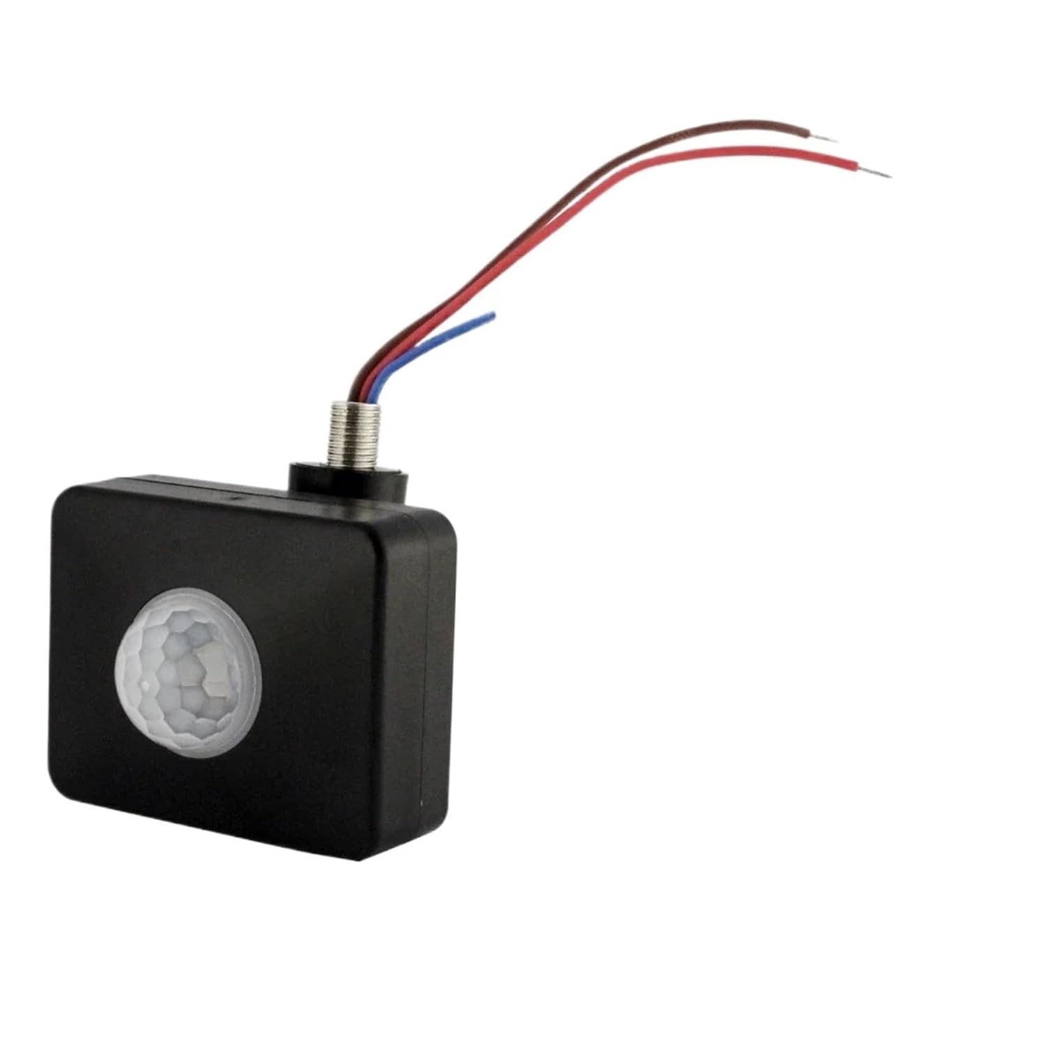 12V 220V PIR Sensor Switch Outdoor Motion Detector Sensor Timer 110V Automatic Infrared Light Switch for 12V 220V Light(Black,110V -240V)