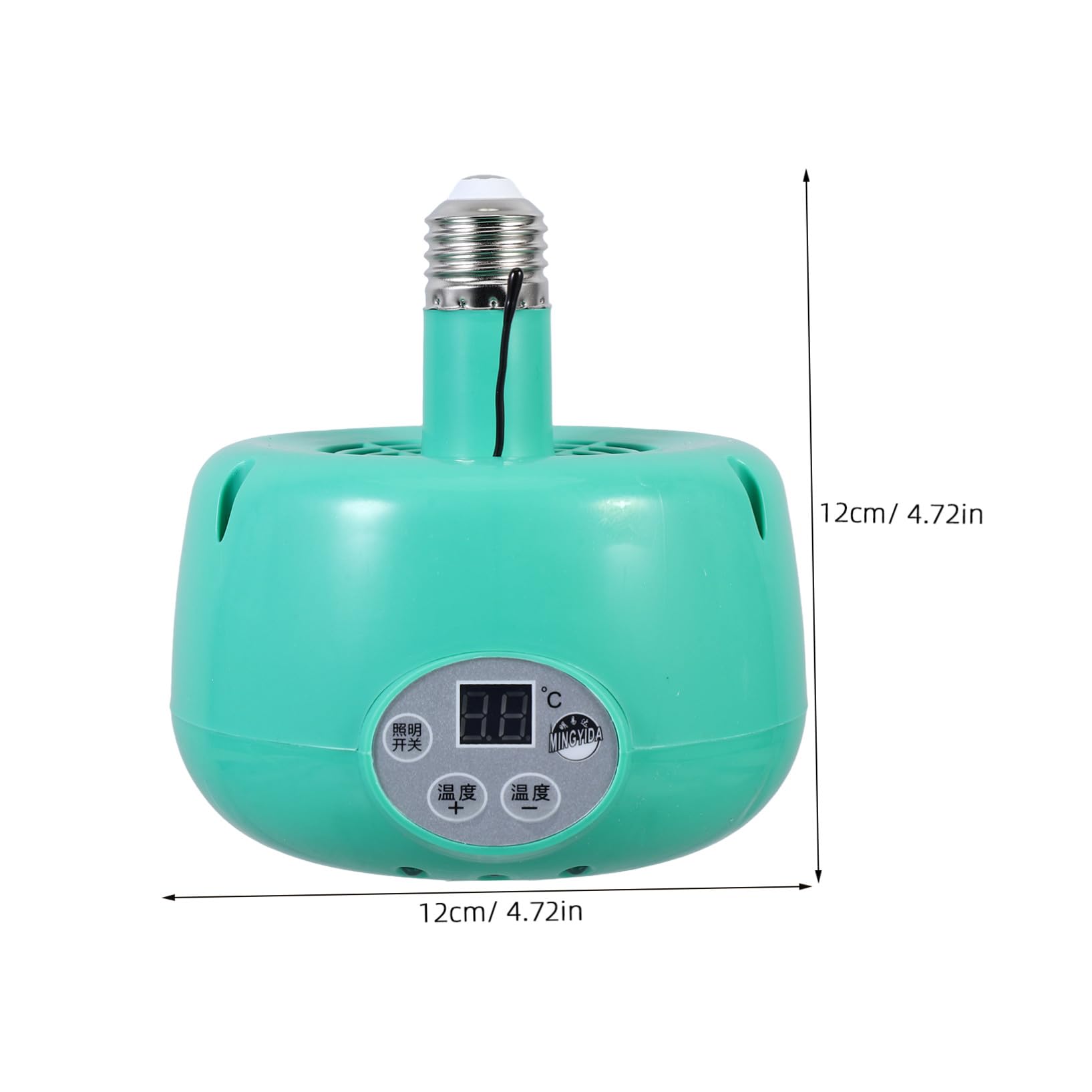 Levemolo Lámpara de Calefacción para Reptiles y Aves Ventilador y Emisor de Calor, Material Plástico y Metal, Alta Eficiencia Térmica para Cría Circulación Sanguínea