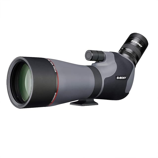Svbony SV46P ED Spotting Scopes 20-60x80, Dual Focus Telescope Monocular, HD Reflective Prism Coating FMC Lens Spotter Scope Stay-on Case for Birdwatching, Astronomy, Target Shooting