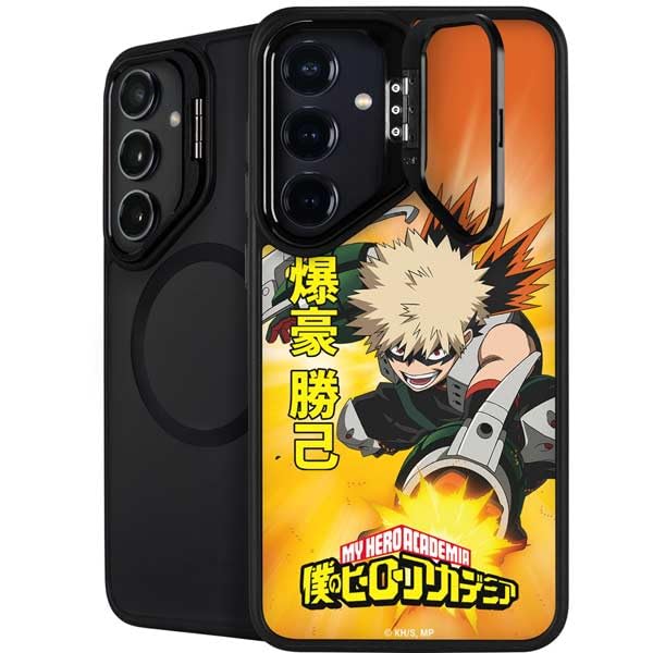 Skinit Kickstand Phone Case Compatible with Galaxy S24 FE - Officially Licensed My Hero Academia Katsuki Bakugo Season 4 Design