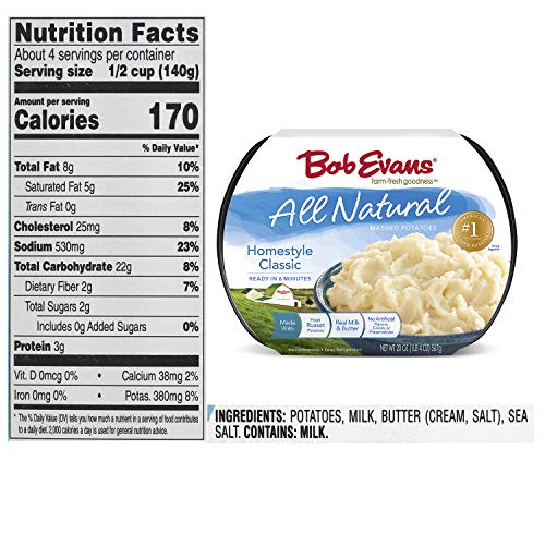Bob Evans Farms 'All Natural' Mashed Potatoes, 20 Oz #TOP5