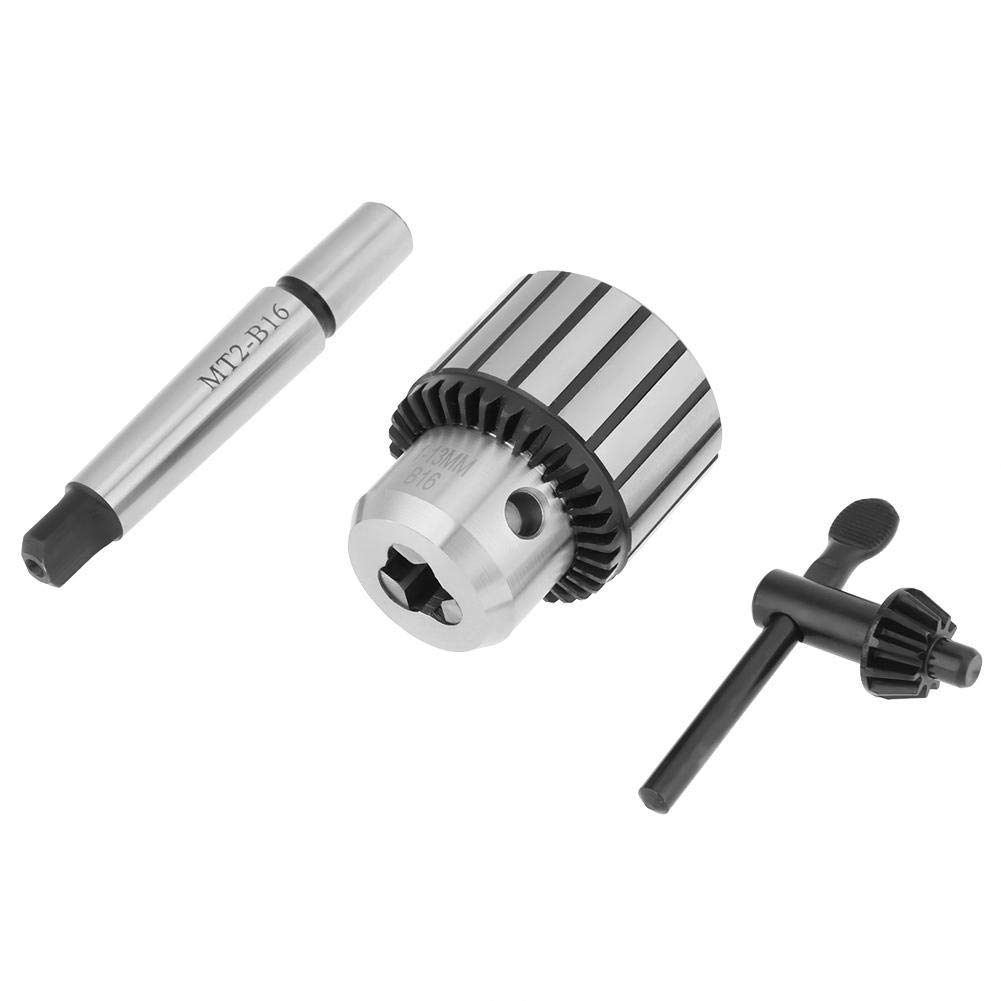 Mini Mandrino per Trapano in Acciaio Ad Alto Tenore di Carbonio - Tipo di Chiave per Albero, Capacità 1-13 mm - Utensile per Tornio