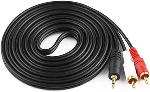 DTOL Cable de extensión de audio y video macho de 0.138 in de extensión RCA macho de 0.138 in a cable RCA de 9 pies