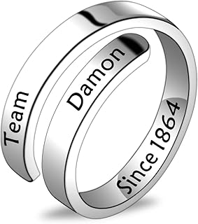 Vampire Inspired Jewelry Vampire Rings Vampire Fans Gift Team Damon Since 1864 Rings Damon Stefan Salvatore Gift for TV Fans