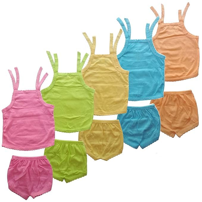 Image of New Born Baby Poly-cotton Light Wight T-shirt and matching shorts combo (pack of 10)-0-6 months (0-6 months)