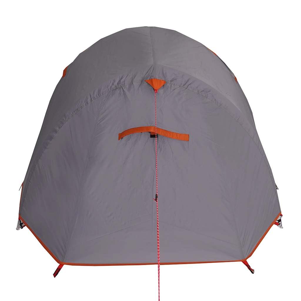 Genérico Tienda de campaña túnel 2 Personas Impermeable Gris y Naranja,Deportes,Actividades al Aire Libre,Camping y Senderismo,Tiendas de campaña-94606